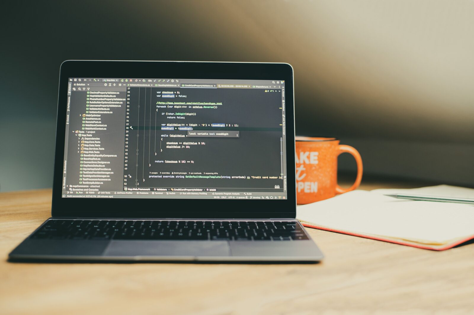 Code on a laptop — the invisible technical foundation of a fast site
